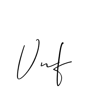 Also You can easily find your signature by using the search form. We will create Vnf name handwritten signature images for you free of cost using Allison_Script sign style. Vnf signature style 2 images and pictures png