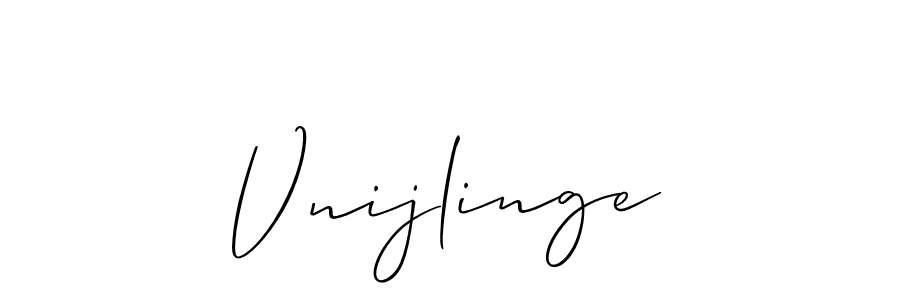 Design your own signature with our free online signature maker. With this signature software, you can create a handwritten (Allison_Script) signature for name Vnijlinge. Vnijlinge signature style 2 images and pictures png