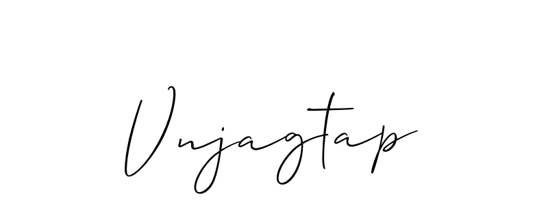 You should practise on your own different ways (Allison_Script) to write your name (Vnjagtap) in signature. don't let someone else do it for you. Vnjagtap signature style 2 images and pictures png
