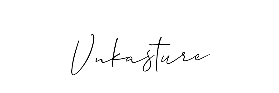 How to Draw Vnkasture signature style? Allison_Script is a latest design signature styles for name Vnkasture. Vnkasture signature style 2 images and pictures png