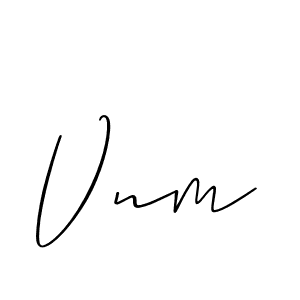 It looks lik you need a new signature style for name Vnm. Design unique handwritten (Allison_Script) signature with our free signature maker in just a few clicks. Vnm signature style 2 images and pictures png