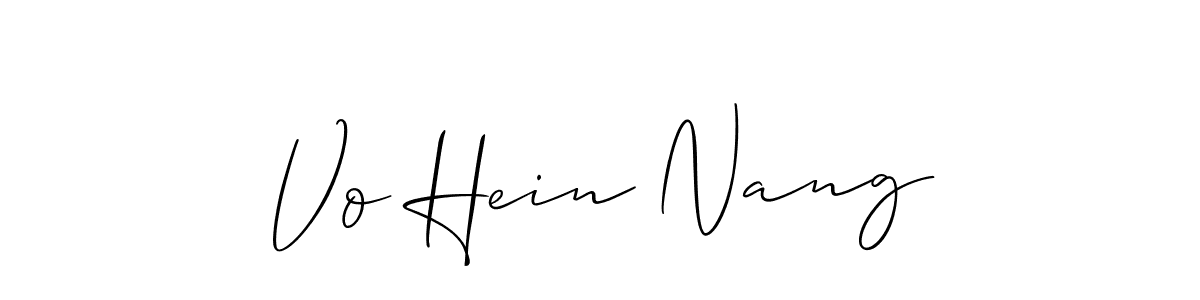 How to Draw Vo Hein Nang signature style? Allison_Script is a latest design signature styles for name Vo Hein Nang. Vo Hein Nang signature style 2 images and pictures png