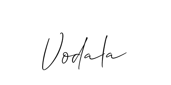 Make a short Vodala signature style. Manage your documents anywhere anytime using Allison_Script. Create and add eSignatures, submit forms, share and send files easily. Vodala signature style 2 images and pictures png