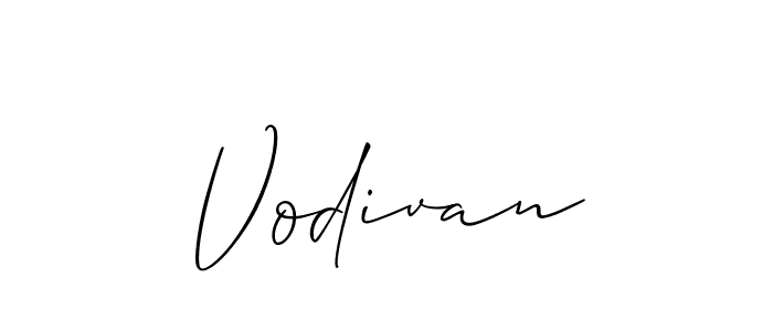 Once you've used our free online signature maker to create your best signature Allison_Script style, it's time to enjoy all of the benefits that Vodivan name signing documents. Vodivan signature style 2 images and pictures png