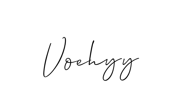 Design your own signature with our free online signature maker. With this signature software, you can create a handwritten (Allison_Script) signature for name Voehyy. Voehyy signature style 2 images and pictures png