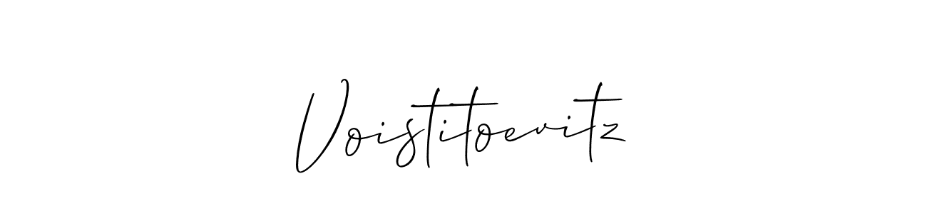 Also we have Voistitoevitz name is the best signature style. Create professional handwritten signature collection using Allison_Script autograph style. Voistitoevitz signature style 2 images and pictures png