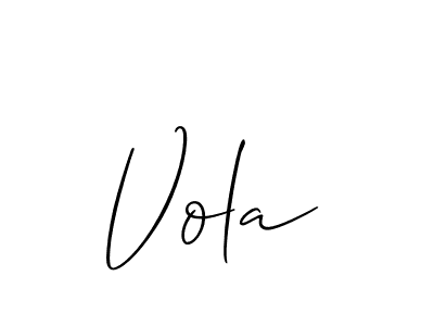 Make a beautiful signature design for name Vola. Use this online signature maker to create a handwritten signature for free. Vola signature style 2 images and pictures png