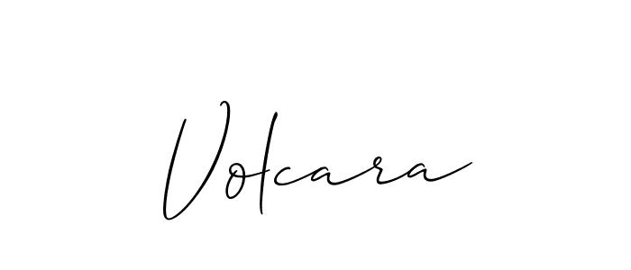 It looks lik you need a new signature style for name Volcara. Design unique handwritten (Allison_Script) signature with our free signature maker in just a few clicks. Volcara signature style 2 images and pictures png