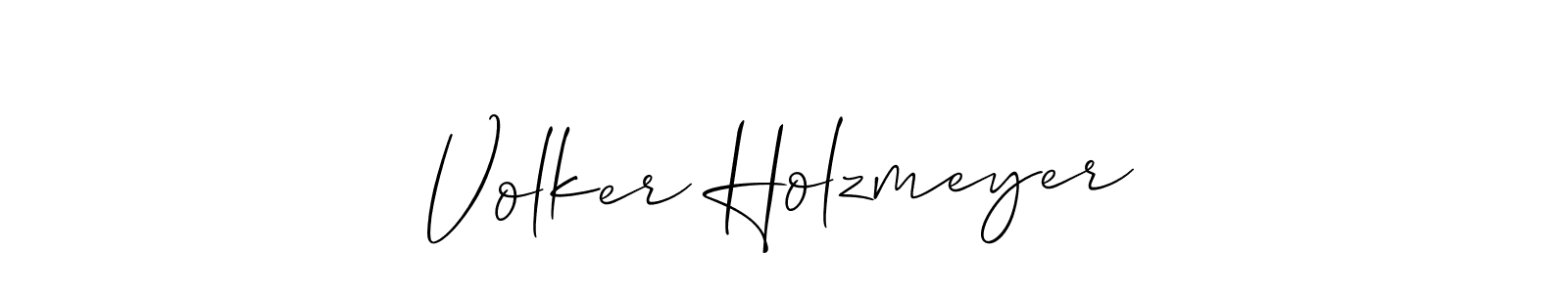 You should practise on your own different ways (Allison_Script) to write your name (Volker Holzmeyer) in signature. don't let someone else do it for you. Volker Holzmeyer signature style 2 images and pictures png