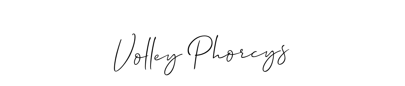 Volley Phorcys stylish signature style. Best Handwritten Sign (Allison_Script) for my name. Handwritten Signature Collection Ideas for my name Volley Phorcys. Volley Phorcys signature style 2 images and pictures png