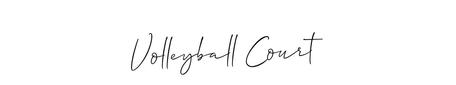 Make a beautiful signature design for name Volleyball Court. Use this online signature maker to create a handwritten signature for free. Volleyball Court signature style 2 images and pictures png