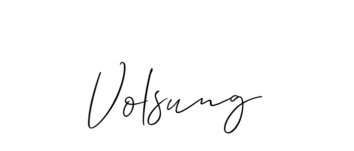 Best and Professional Signature Style for Volsung. Allison_Script Best Signature Style Collection. Volsung signature style 2 images and pictures png