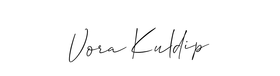 How to Draw Vora Kuldip signature style? Allison_Script is a latest design signature styles for name Vora Kuldip. Vora Kuldip signature style 2 images and pictures png