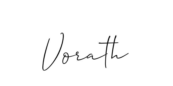 Design your own signature with our free online signature maker. With this signature software, you can create a handwritten (Allison_Script) signature for name Vorath. Vorath signature style 2 images and pictures png
