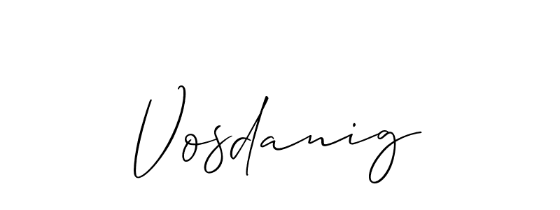 Best and Professional Signature Style for Vosdanig. Allison_Script Best Signature Style Collection. Vosdanig signature style 2 images and pictures png