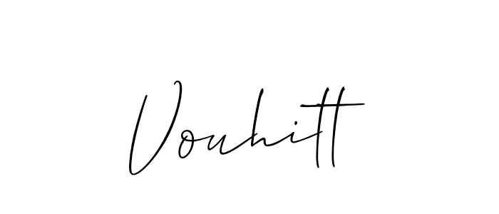 Make a short Vouhitt signature style. Manage your documents anywhere anytime using Allison_Script. Create and add eSignatures, submit forms, share and send files easily. Vouhitt signature style 2 images and pictures png