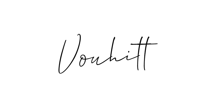 How to Draw Vouhitt signature style? Allison_Script is a latest design signature styles for name Vouhitt. Vouhitt signature style 2 images and pictures png