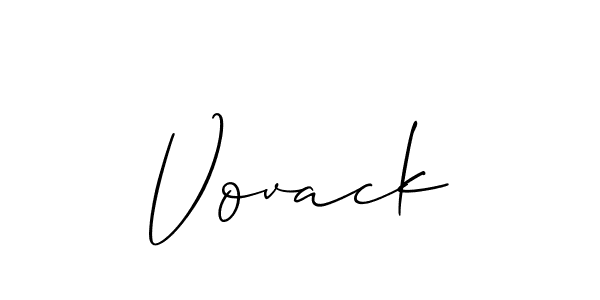 Also we have Vovack name is the best signature style. Create professional handwritten signature collection using Allison_Script autograph style. Vovack signature style 2 images and pictures png