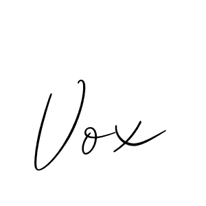 Use a signature maker to create a handwritten signature online. With this signature software, you can design (Allison_Script) your own signature for name Vox. Vox signature style 2 images and pictures png