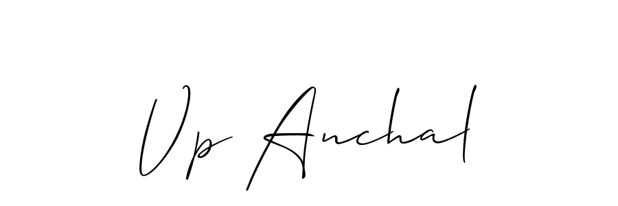 How to make Vp Anchal name signature. Use Allison_Script style for creating short signs online. This is the latest handwritten sign. Vp Anchal signature style 2 images and pictures png