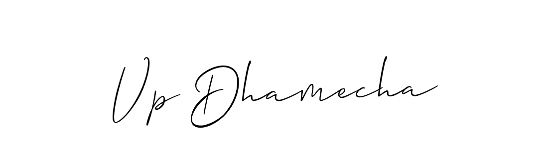 Here are the top 10 professional signature styles for the name Vp Dhamecha. These are the best autograph styles you can use for your name. Vp Dhamecha signature style 2 images and pictures png