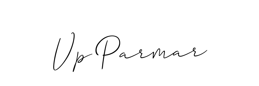 Design your own signature with our free online signature maker. With this signature software, you can create a handwritten (Allison_Script) signature for name Vp Parmar. Vp Parmar signature style 2 images and pictures png