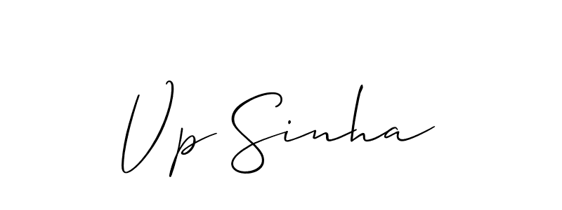 How to make Vp Sinha name signature. Use Allison_Script style for creating short signs online. This is the latest handwritten sign. Vp Sinha signature style 2 images and pictures png