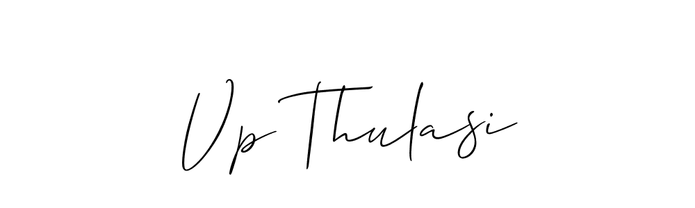 Also You can easily find your signature by using the search form. We will create Vp Thulasi name handwritten signature images for you free of cost using Allison_Script sign style. Vp Thulasi signature style 2 images and pictures png