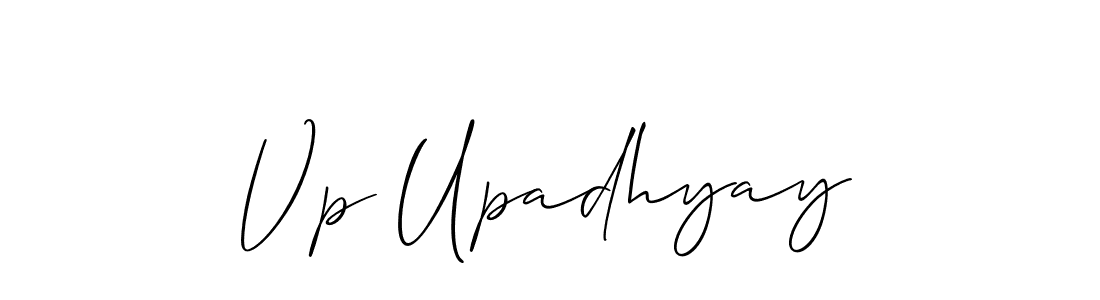 Vp Upadhyay stylish signature style. Best Handwritten Sign (Allison_Script) for my name. Handwritten Signature Collection Ideas for my name Vp Upadhyay. Vp Upadhyay signature style 2 images and pictures png