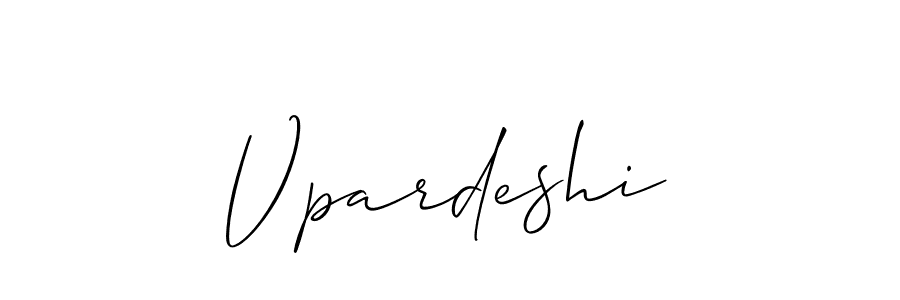 Similarly Allison_Script is the best handwritten signature design. Signature creator online .You can use it as an online autograph creator for name Vpardeshi. Vpardeshi signature style 2 images and pictures png