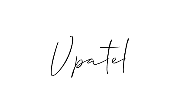 How to make Vpatel name signature. Use Allison_Script style for creating short signs online. This is the latest handwritten sign. Vpatel signature style 2 images and pictures png