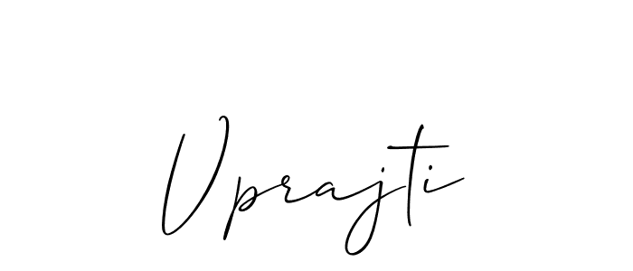 Design your own signature with our free online signature maker. With this signature software, you can create a handwritten (Allison_Script) signature for name Vprajti. Vprajti signature style 2 images and pictures png