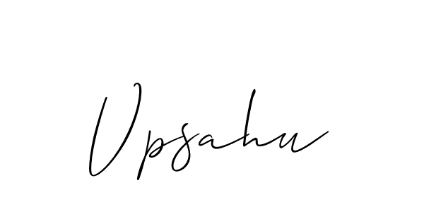 How to make Vpsahu name signature. Use Allison_Script style for creating short signs online. This is the latest handwritten sign. Vpsahu signature style 2 images and pictures png