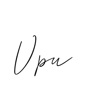 Also we have Vpu name is the best signature style. Create professional handwritten signature collection using Allison_Script autograph style. Vpu signature style 2 images and pictures png