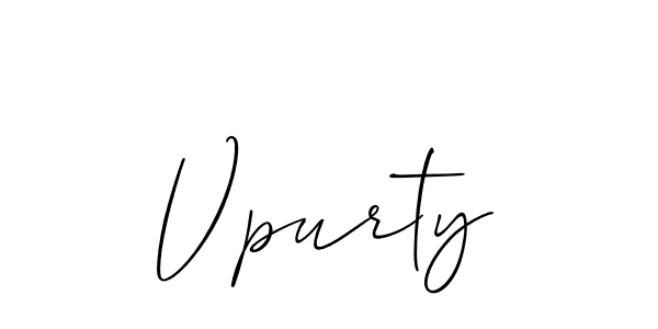 Also we have Vpurty name is the best signature style. Create professional handwritten signature collection using Allison_Script autograph style. Vpurty signature style 2 images and pictures png