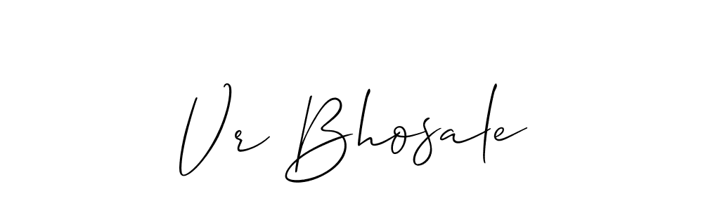 How to Draw Vr Bhosale signature style? Allison_Script is a latest design signature styles for name Vr Bhosale. Vr Bhosale signature style 2 images and pictures png