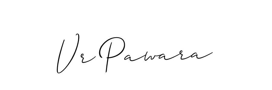 Similarly Allison_Script is the best handwritten signature design. Signature creator online .You can use it as an online autograph creator for name Vr Pawara. Vr Pawara signature style 2 images and pictures png