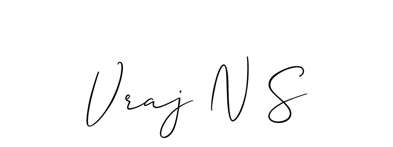 Once you've used our free online signature maker to create your best signature Allison_Script style, it's time to enjoy all of the benefits that Vraj N S name signing documents. Vraj N S signature style 2 images and pictures png