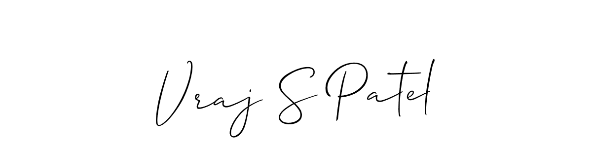 Best and Professional Signature Style for Vraj S Patel. Allison_Script Best Signature Style Collection. Vraj S Patel signature style 2 images and pictures png