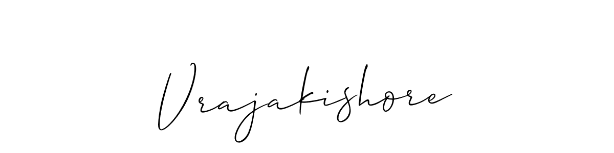 You should practise on your own different ways (Allison_Script) to write your name (Vrajakishore) in signature. don't let someone else do it for you. Vrajakishore signature style 2 images and pictures png