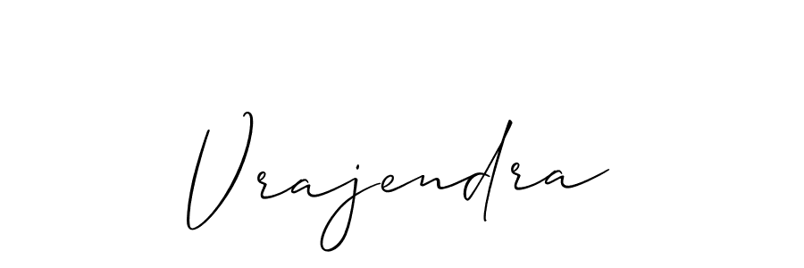 It looks lik you need a new signature style for name Vrajendra. Design unique handwritten (Allison_Script) signature with our free signature maker in just a few clicks. Vrajendra signature style 2 images and pictures png