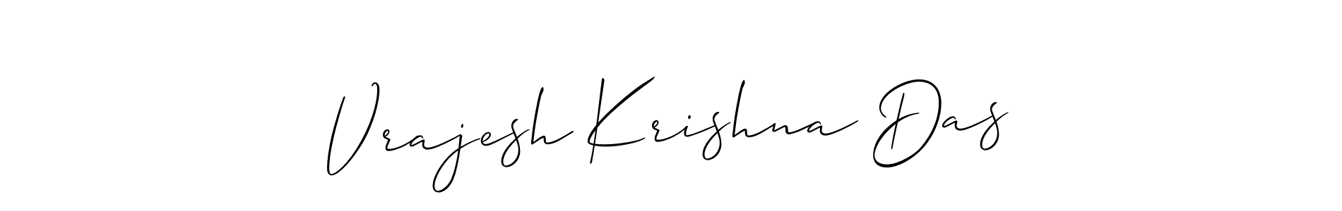 How to make Vrajesh Krishna Das signature? Allison_Script is a professional autograph style. Create handwritten signature for Vrajesh Krishna Das name. Vrajesh Krishna Das signature style 2 images and pictures png