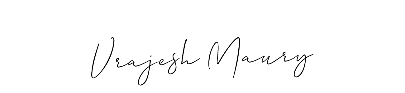 You should practise on your own different ways (Allison_Script) to write your name (Vrajesh Maury) in signature. don't let someone else do it for you. Vrajesh Maury signature style 2 images and pictures png