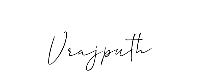 Also You can easily find your signature by using the search form. We will create Vrajputh name handwritten signature images for you free of cost using Allison_Script sign style. Vrajputh signature style 2 images and pictures png