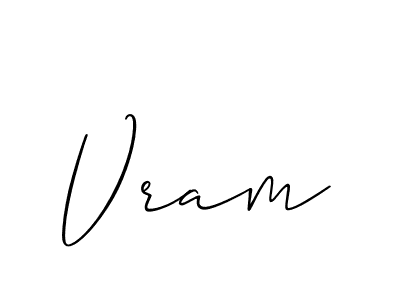 Similarly Allison_Script is the best handwritten signature design. Signature creator online .You can use it as an online autograph creator for name Vram. Vram signature style 2 images and pictures png