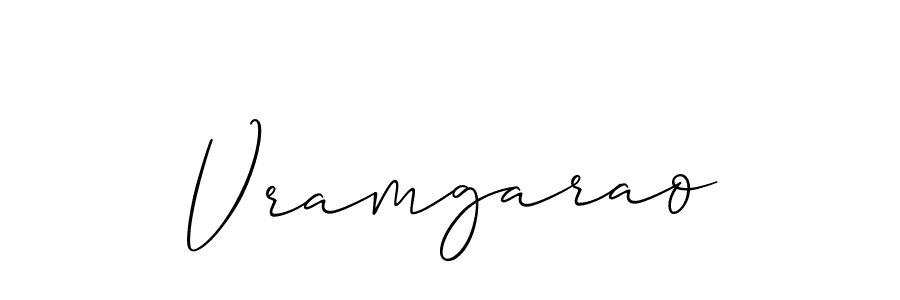 How to Draw Vramgarao signature style? Allison_Script is a latest design signature styles for name Vramgarao. Vramgarao signature style 2 images and pictures png
