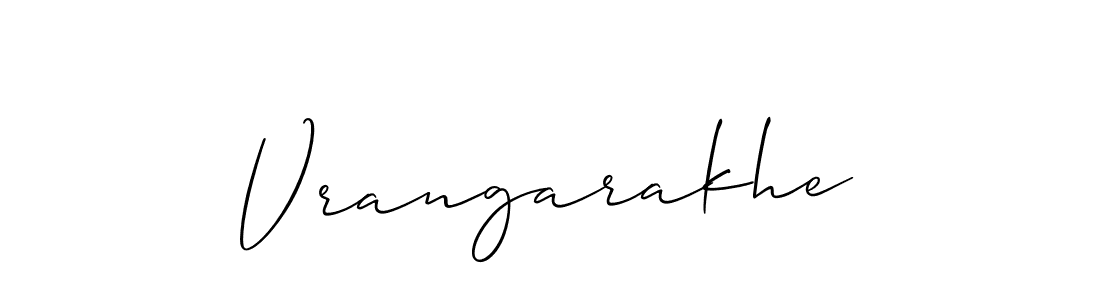 Make a beautiful signature design for name Vrangarakhe. Use this online signature maker to create a handwritten signature for free. Vrangarakhe signature style 2 images and pictures png