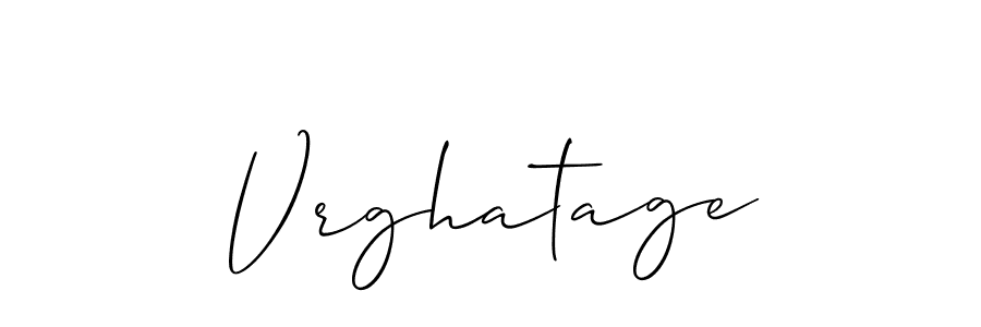 Best and Professional Signature Style for Vrghatage. Allison_Script Best Signature Style Collection. Vrghatage signature style 2 images and pictures png