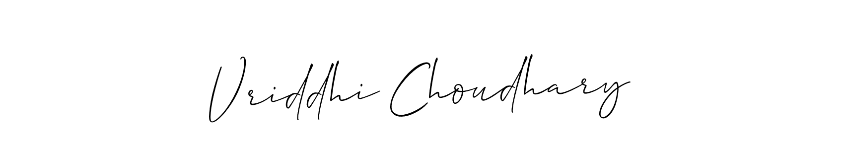 Similarly Allison_Script is the best handwritten signature design. Signature creator online .You can use it as an online autograph creator for name Vriddhi Choudhary. Vriddhi Choudhary signature style 2 images and pictures png