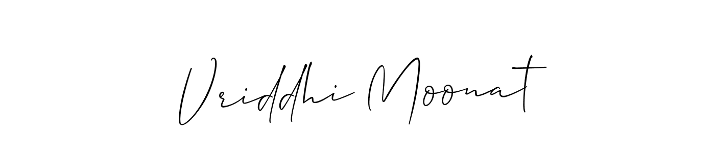 Similarly Allison_Script is the best handwritten signature design. Signature creator online .You can use it as an online autograph creator for name Vriddhi Moonat. Vriddhi Moonat signature style 2 images and pictures png